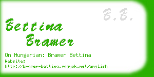 bettina bramer business card